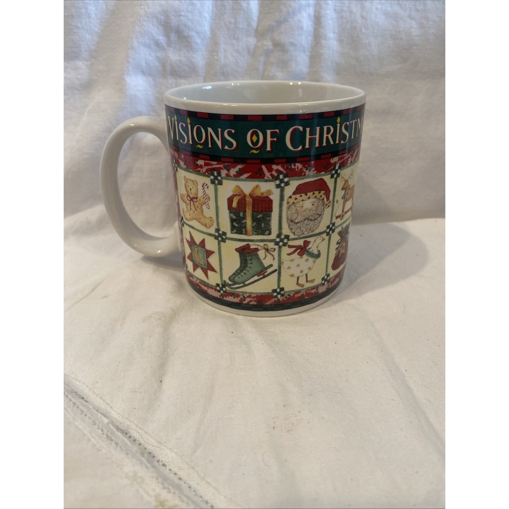 Sakura Holiday Coffee Mug Tea Cup Artist Debbie Mumm Vision of Christmas Vintage